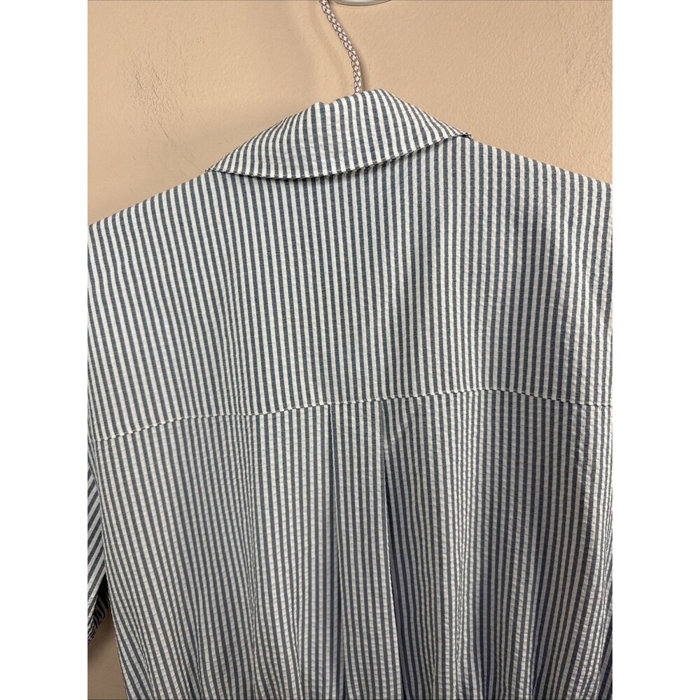 Torrid A-Line Mini Romper Size M/L 10 Button Striped Pockets Brand New Tags - Picture 7 of 11